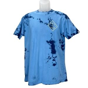 Salty Crew Men's Medium Blue‎ Tie-Dye Graphic Short Sleeve Crewneck T-Shirt